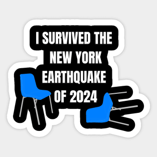 Survived New York Earthquake Sticker
